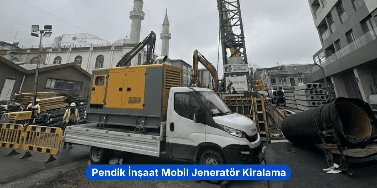 Pendik İnşaat Mobil Jeneratör Kiralama