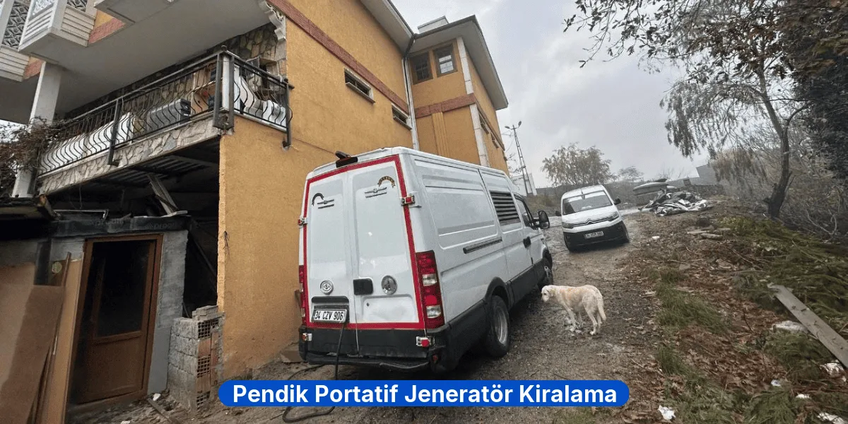 Pendik Portatif Jeneratör Kiralama